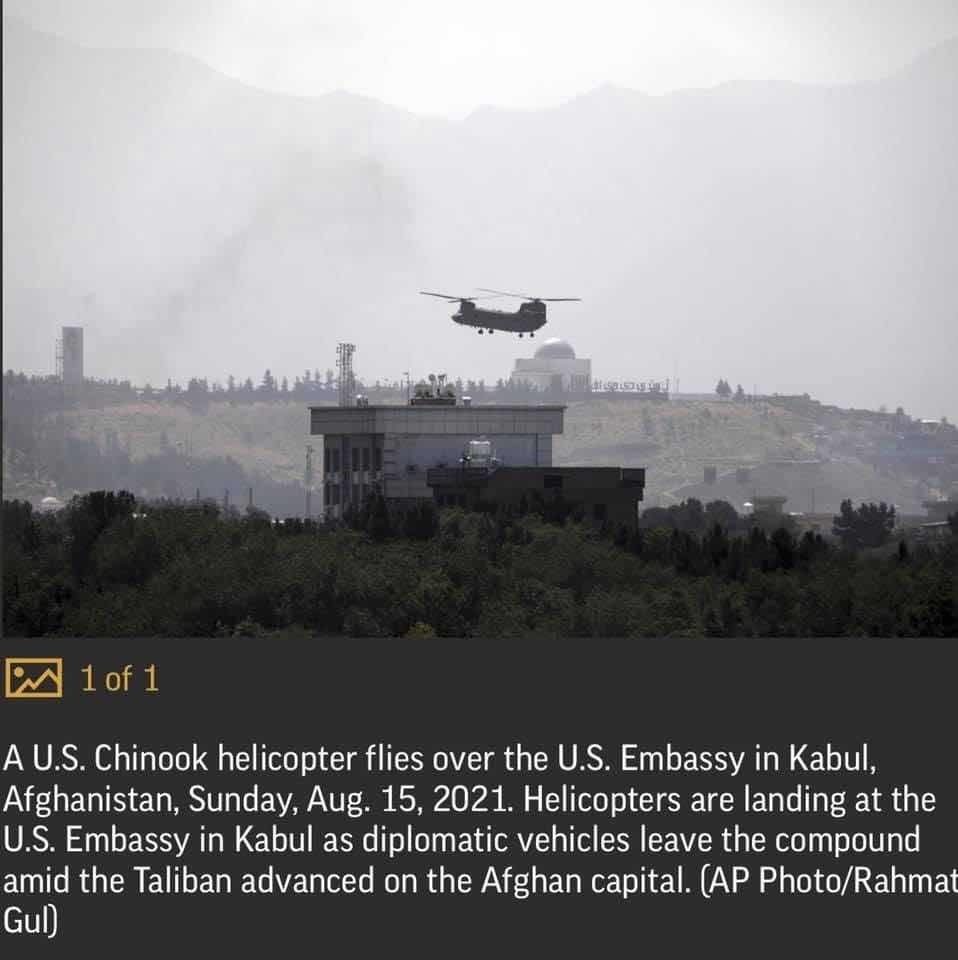 U.S. Chinook Helicopter, Chaos In Kabul 2021 Afghanistan