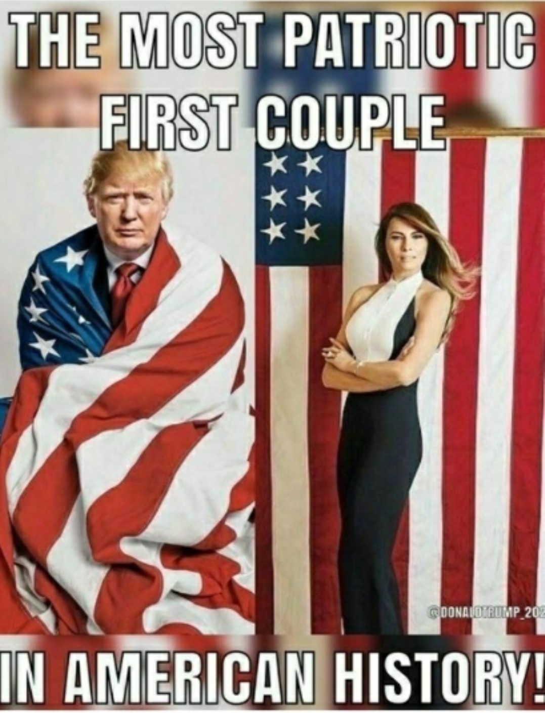 The most Patriotic First Couple, Trump Melania