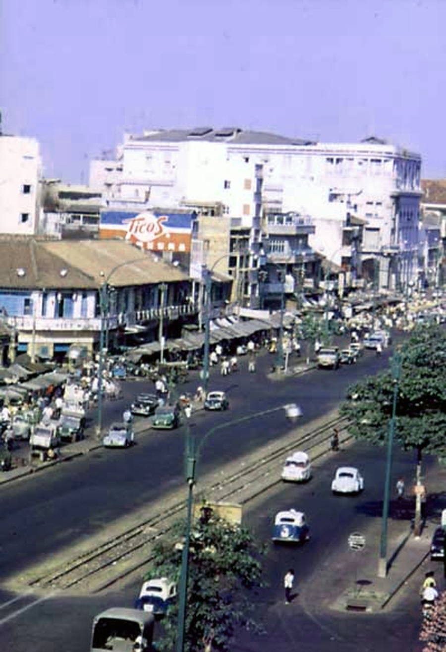 Saigon history Một góc đường Hai Bà Trưng | Lịch sử Sài Gòn qua ảnh | Sài Gòn hòn ngọc Viễn Đông