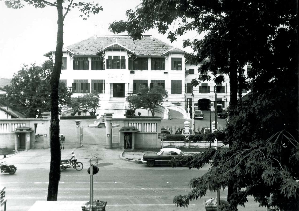 Trụ sở Cố vấn Quân sự Hoa Kỳ, Sài Gòn (606 Trần Hưng Đạo)Saigon history | Lịch sử Sài Gòn qua ảnh | Sài Gòn hòn ngọc Viễn Đông