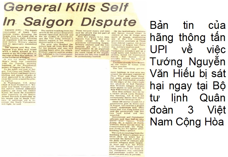 General Hieu assassination in Saigon